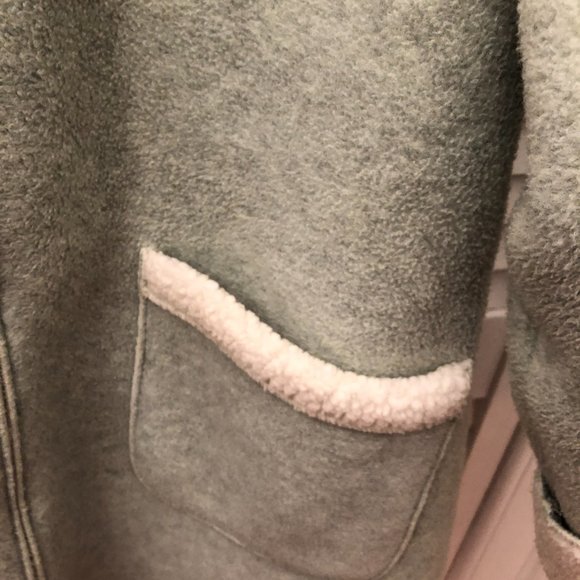 DENIM & CO Mint Green Fleece Jacket Coat, 1X - Picture 8 of 13